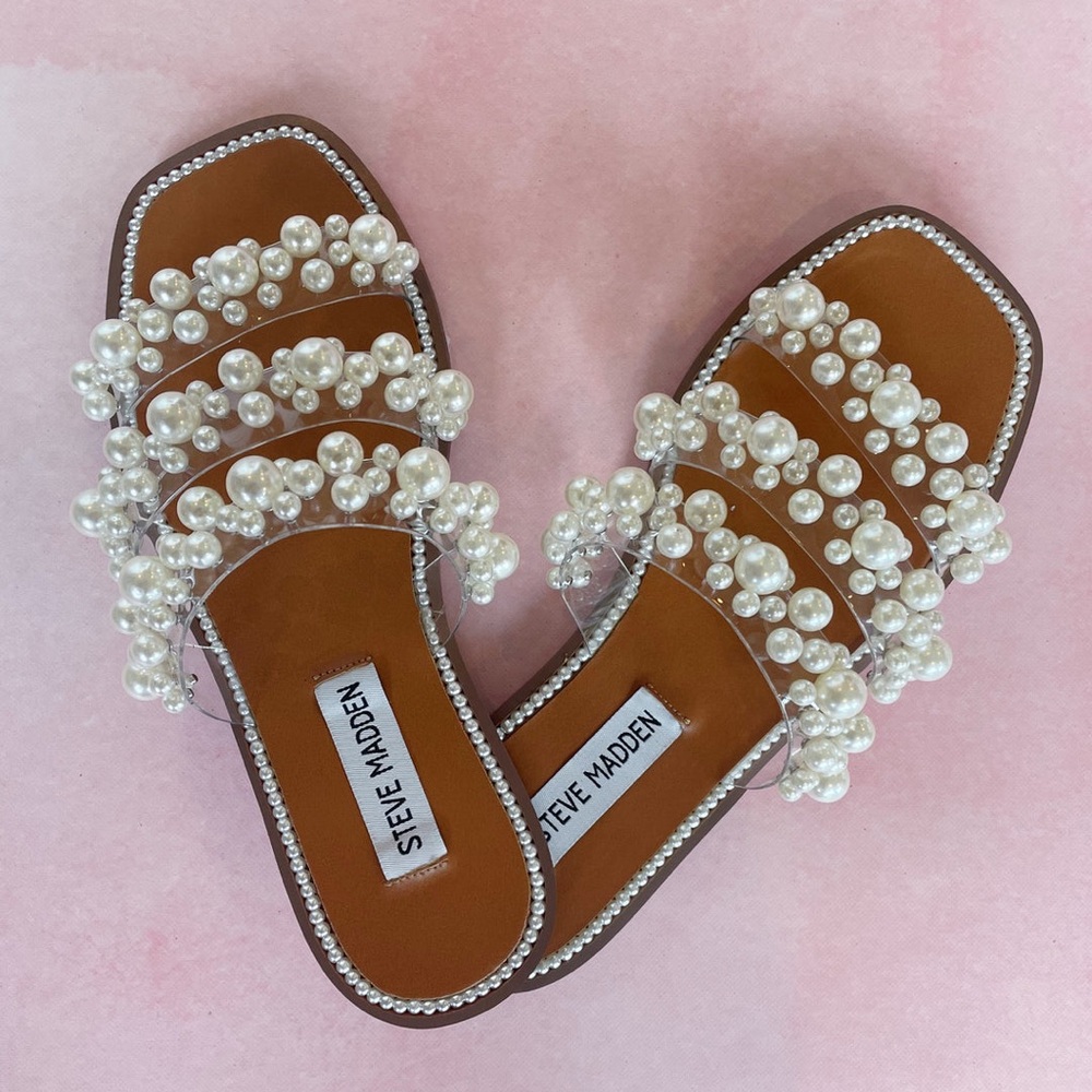 New Pearls Steve Madden sandals